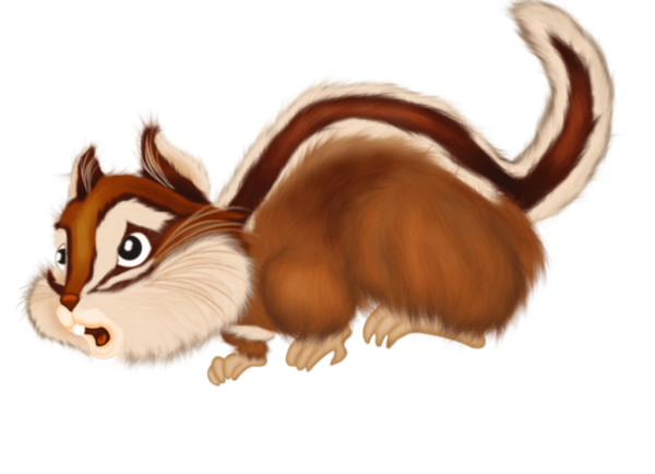 Бурундук без фона