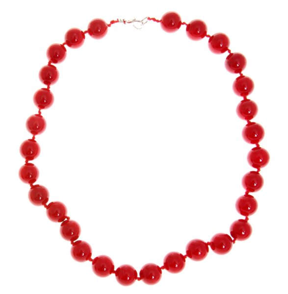 Красные бусы детские