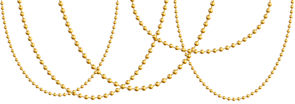 Золотистые бусы на елку