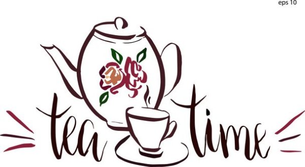 Tea time надпись