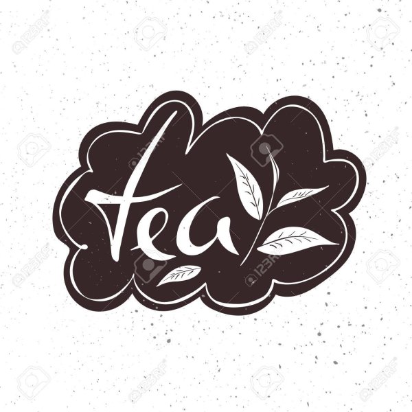 Tea надпись лепестками