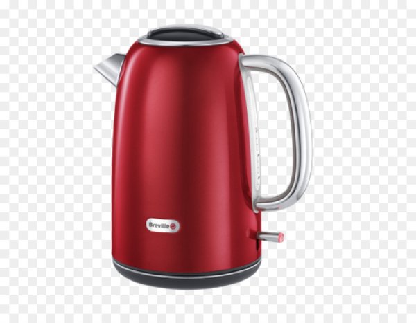 Красный чайник на белом фоне