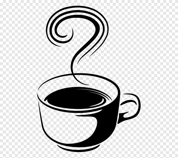 Чашка черно белая