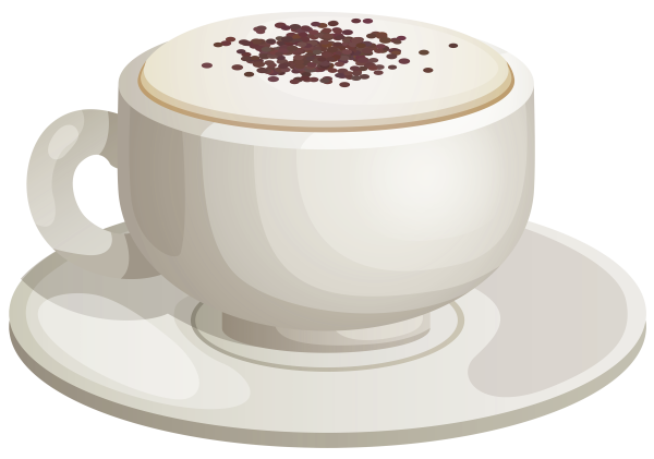 Чашка кофе на прозрачном фоне