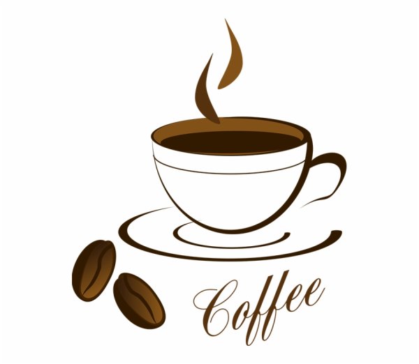 Кружка кофе рисованная