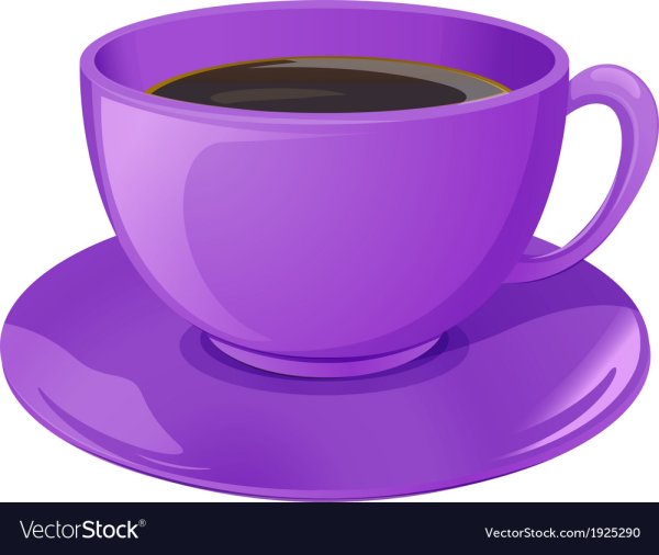 Кружка чая фиолетовая