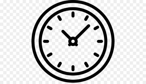 Часы черно белые