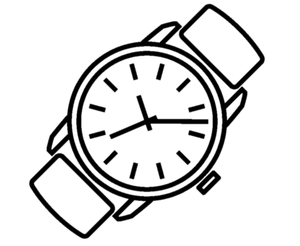 Нарисовать часы наручные