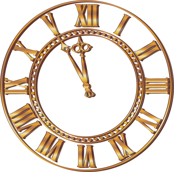 Золотые сказочные часы