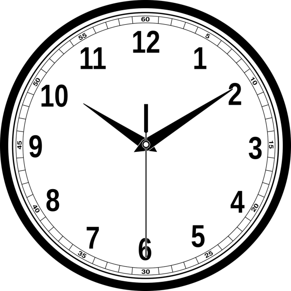 Часы нарисованные