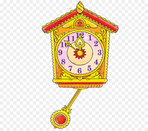 Часы с маятником детские прозрачные