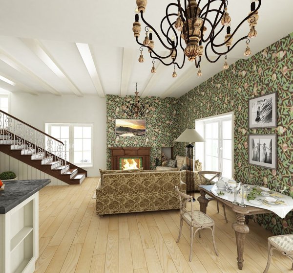 Интерьер загородного дома эконом класса