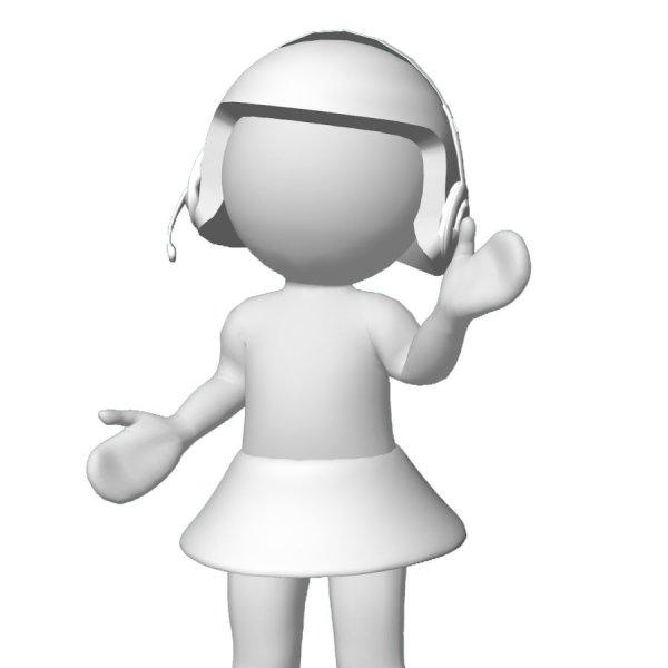 Белые человечки на прозрачном фоне