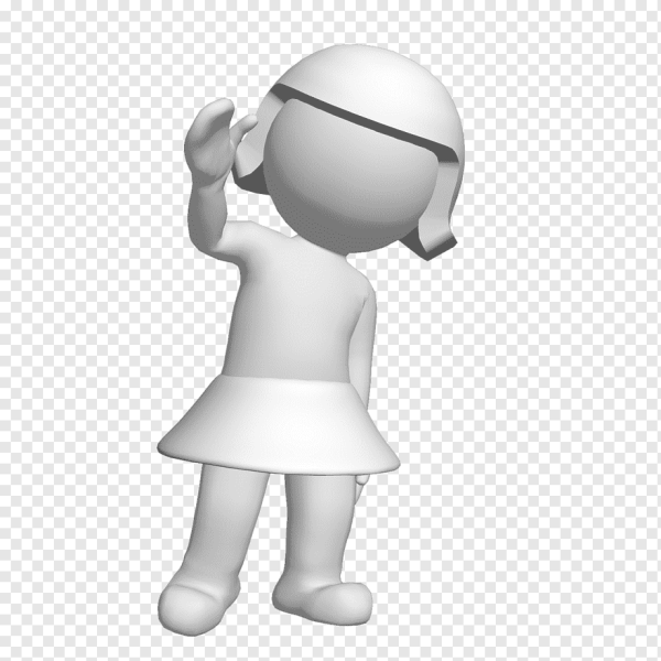 Человечек на прозрачном фоне