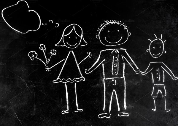 Рисунки мелом