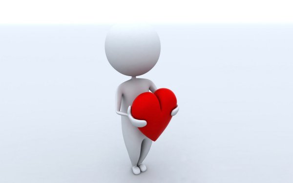 Человечек держит