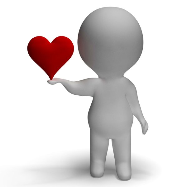 Человечек с сердцем