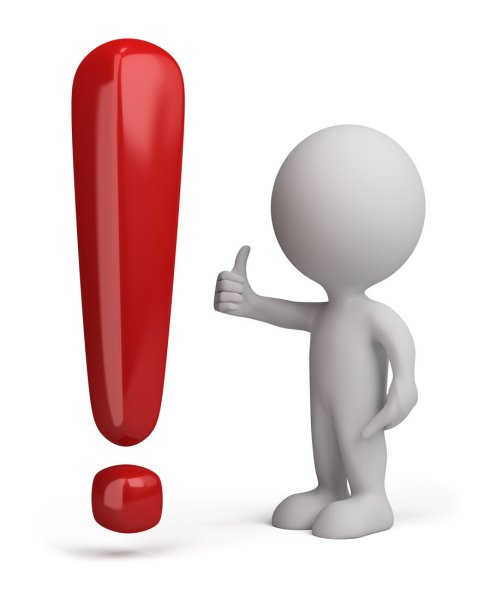 Человек с восклицательным знаком