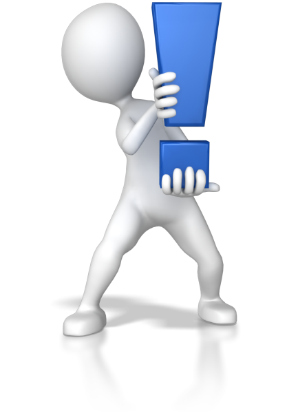 Человечек с восклицанием