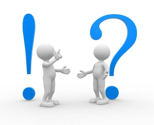 Человечек с синим вопросом