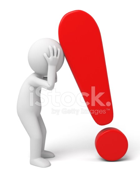 Человек с восклицательным знаком