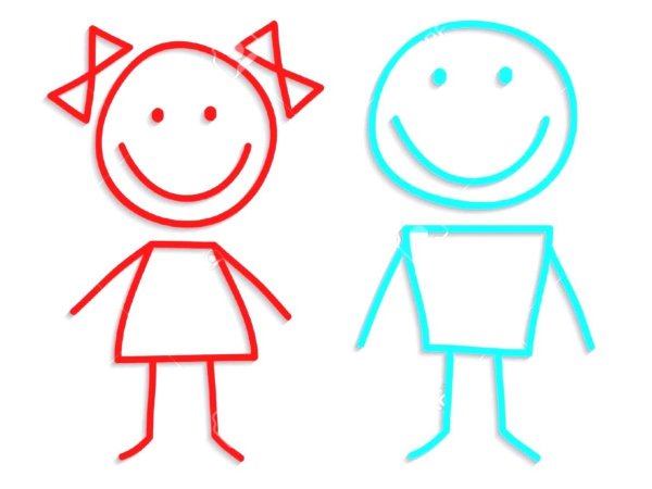 Иконка мальчик девочка