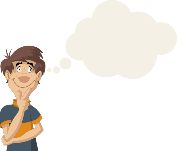 Мальчик думает