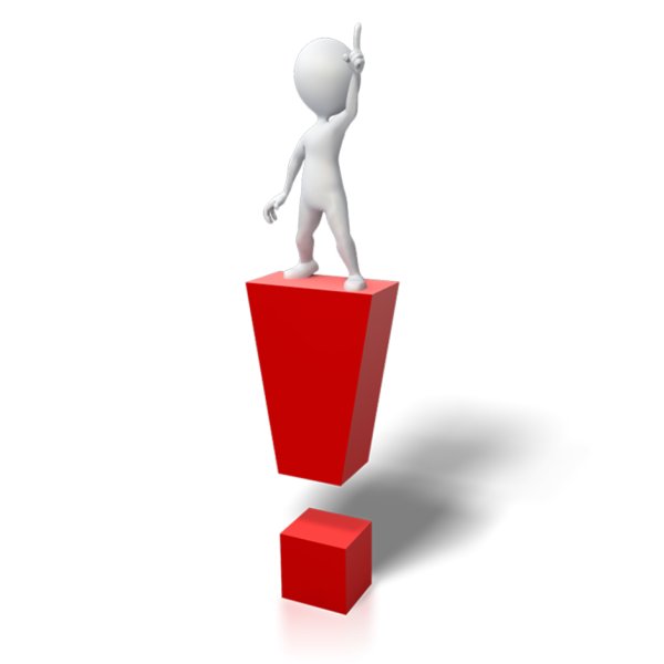 Восклицательный знак с человечком