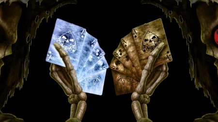 Скелет с картами