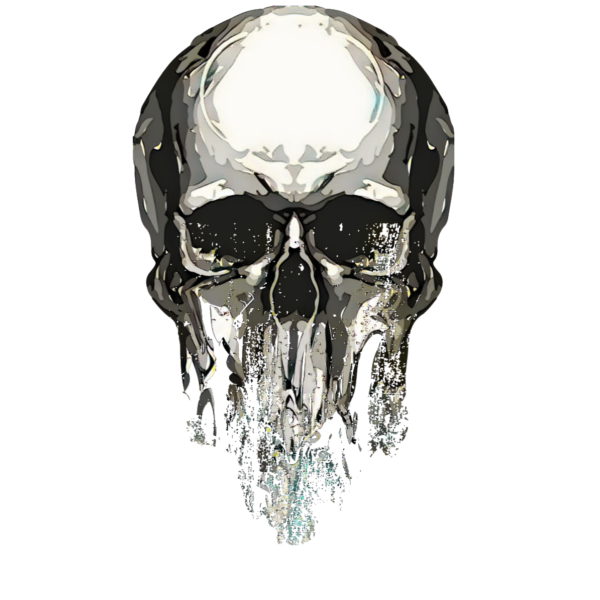 Череп на белом фоне