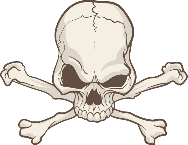 Череп и кости рисунок
