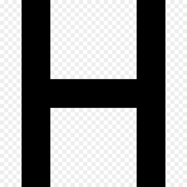 Буква н черная