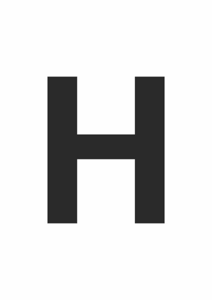 Буквы для печати черные