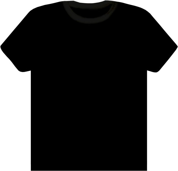Черная футболка макет