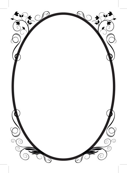Овальная рамка
