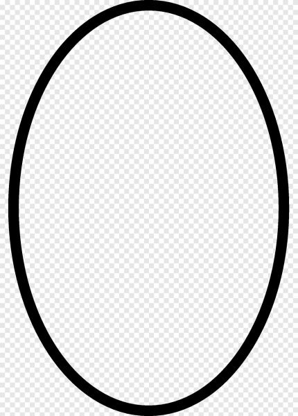 Овальная рамка черная