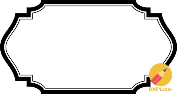 Рамка фигурная прямоугольная