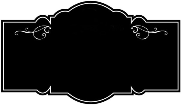 Черная табличка для надписи