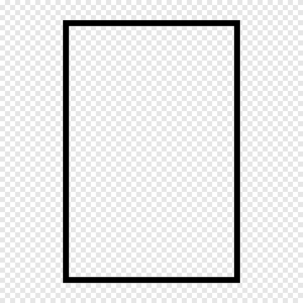 Квадрат белый с черным контуром