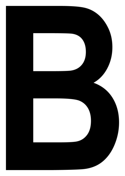 Буква а на черном фоне