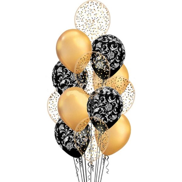 Черные и золотые шары