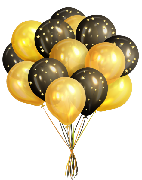 Воздушный шар темно-желтый