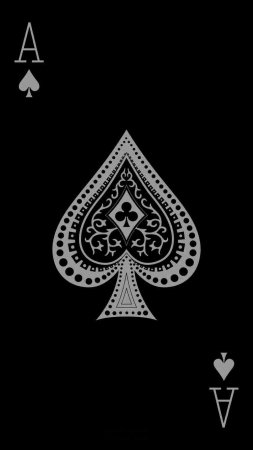 Тузы на черном фоне