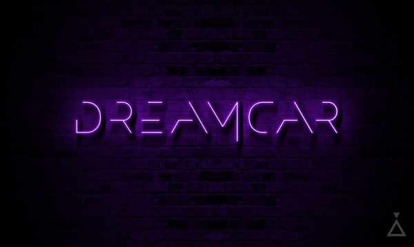 Обои с неоновой надписью