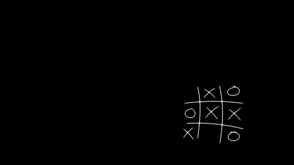 Чёрные обои с надписью