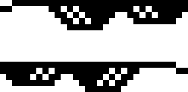 Пиксельные очки Thug Life