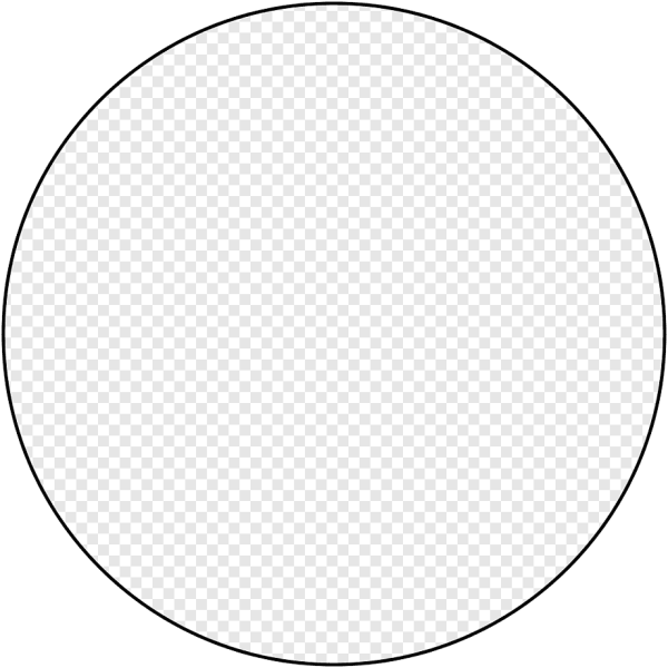 Круг на прозрачном фоне