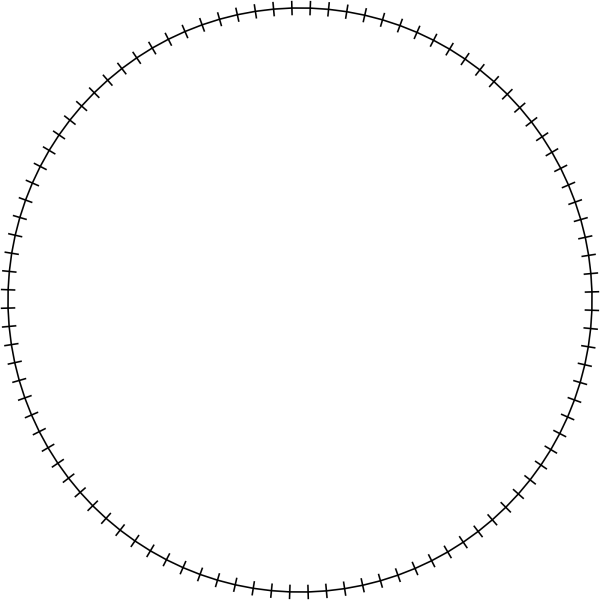 В круге белом