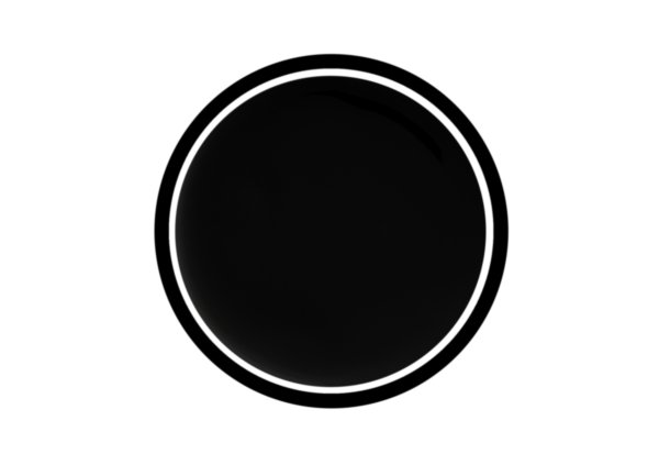 Черный круг без фона