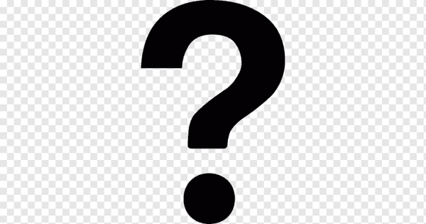 Знак вопроса черный